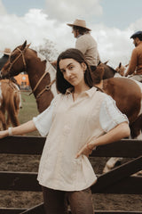 Camisa Barú beige Las Ruanas