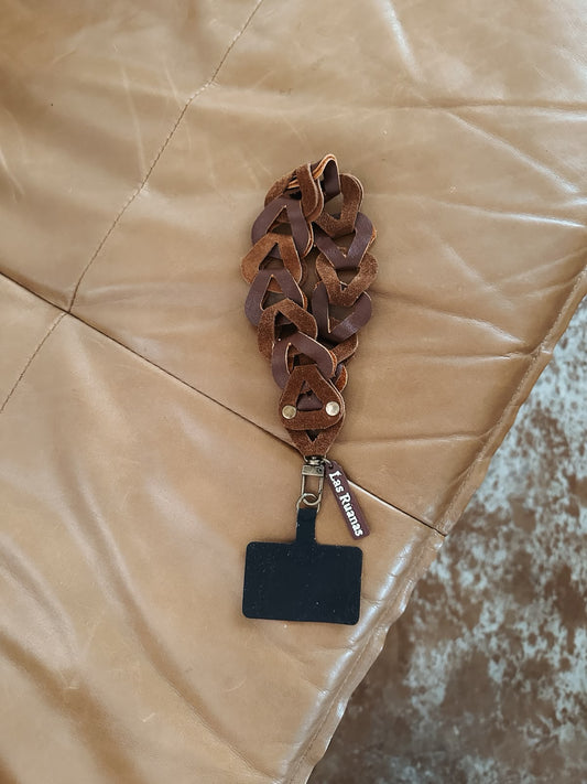 Correa para celular corta – tostado + camel