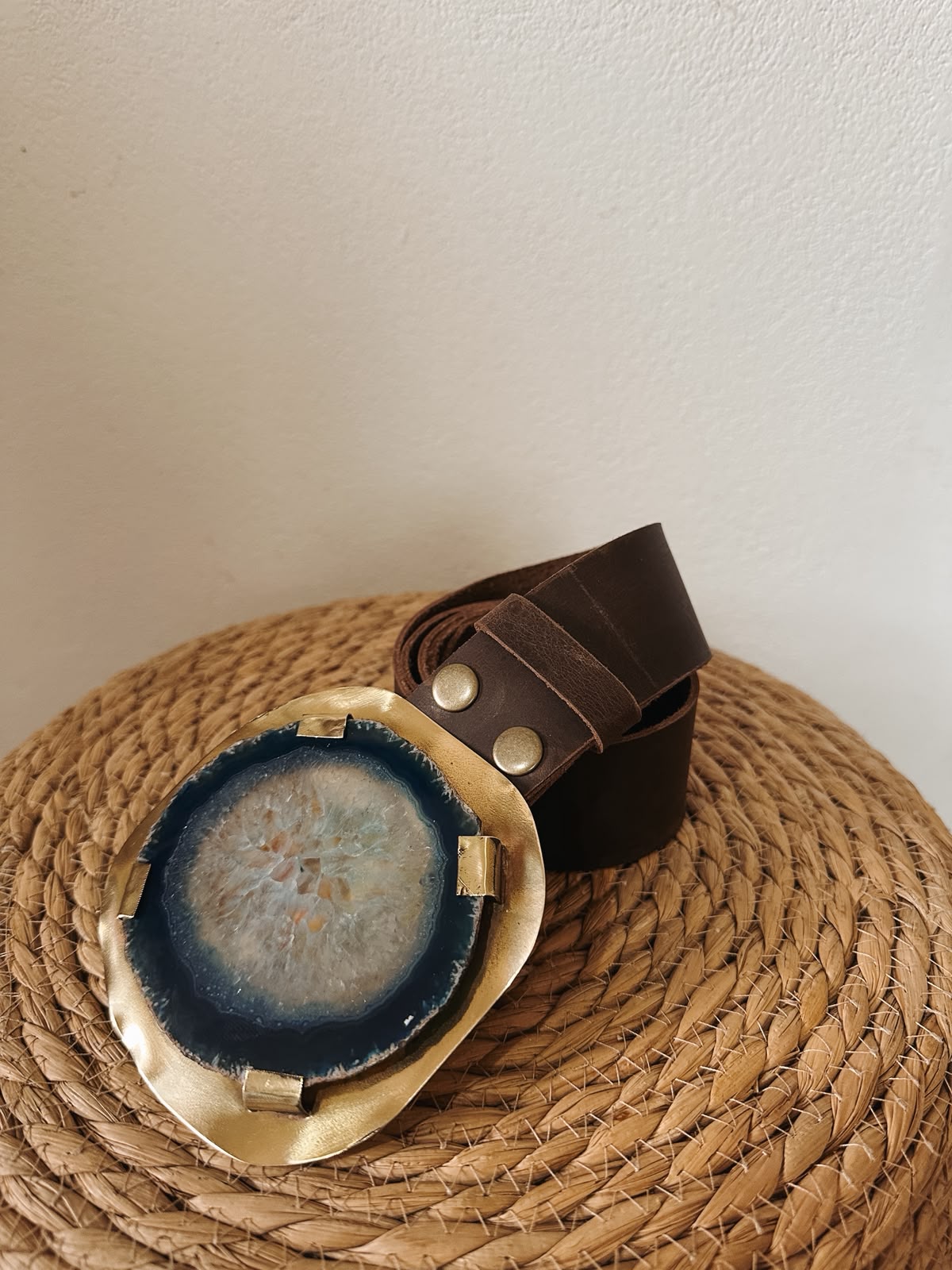 Cinto – Hebilla piedra azul N°1