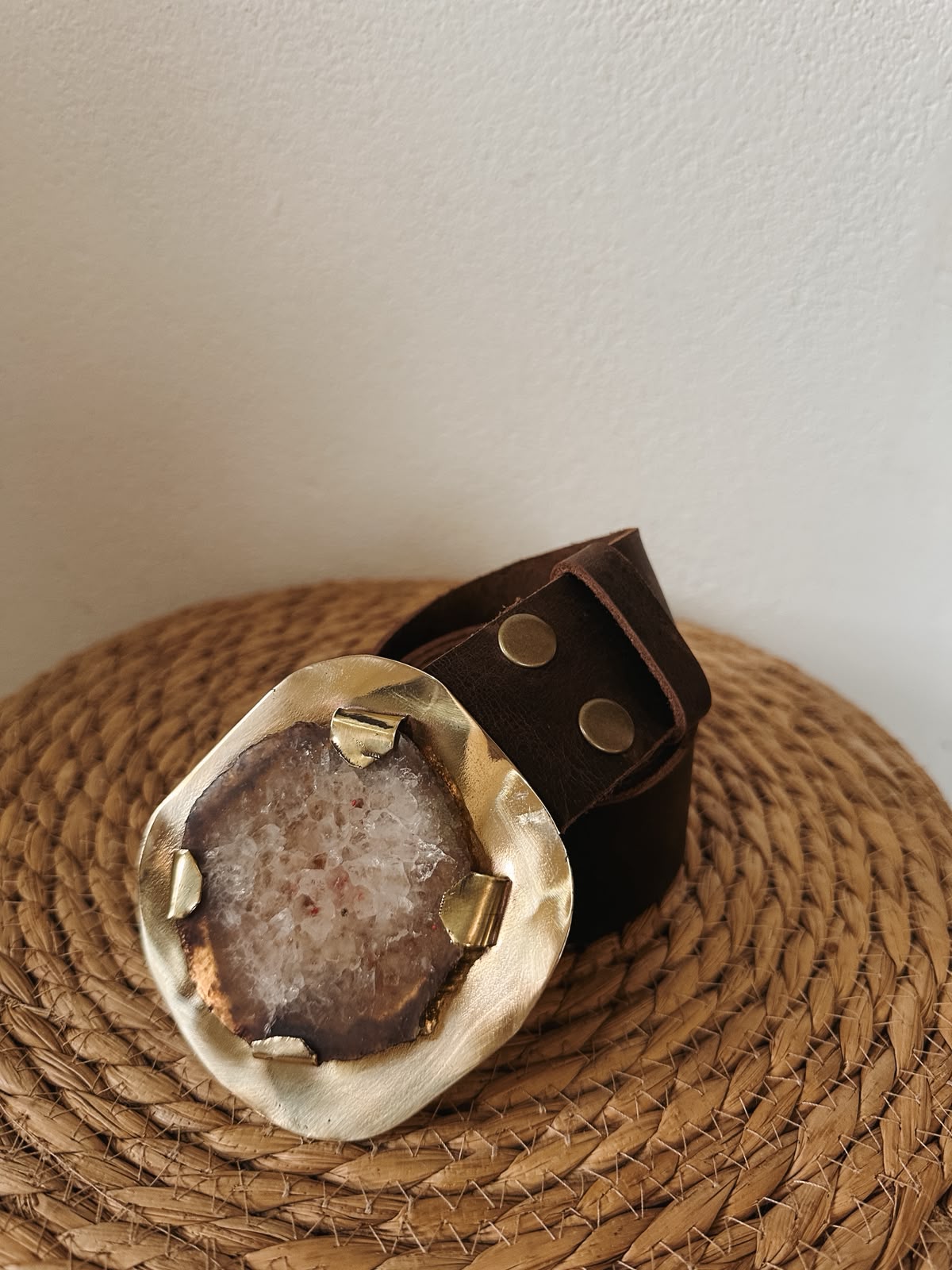 Cinto – Hebilla piedra marrón N°3