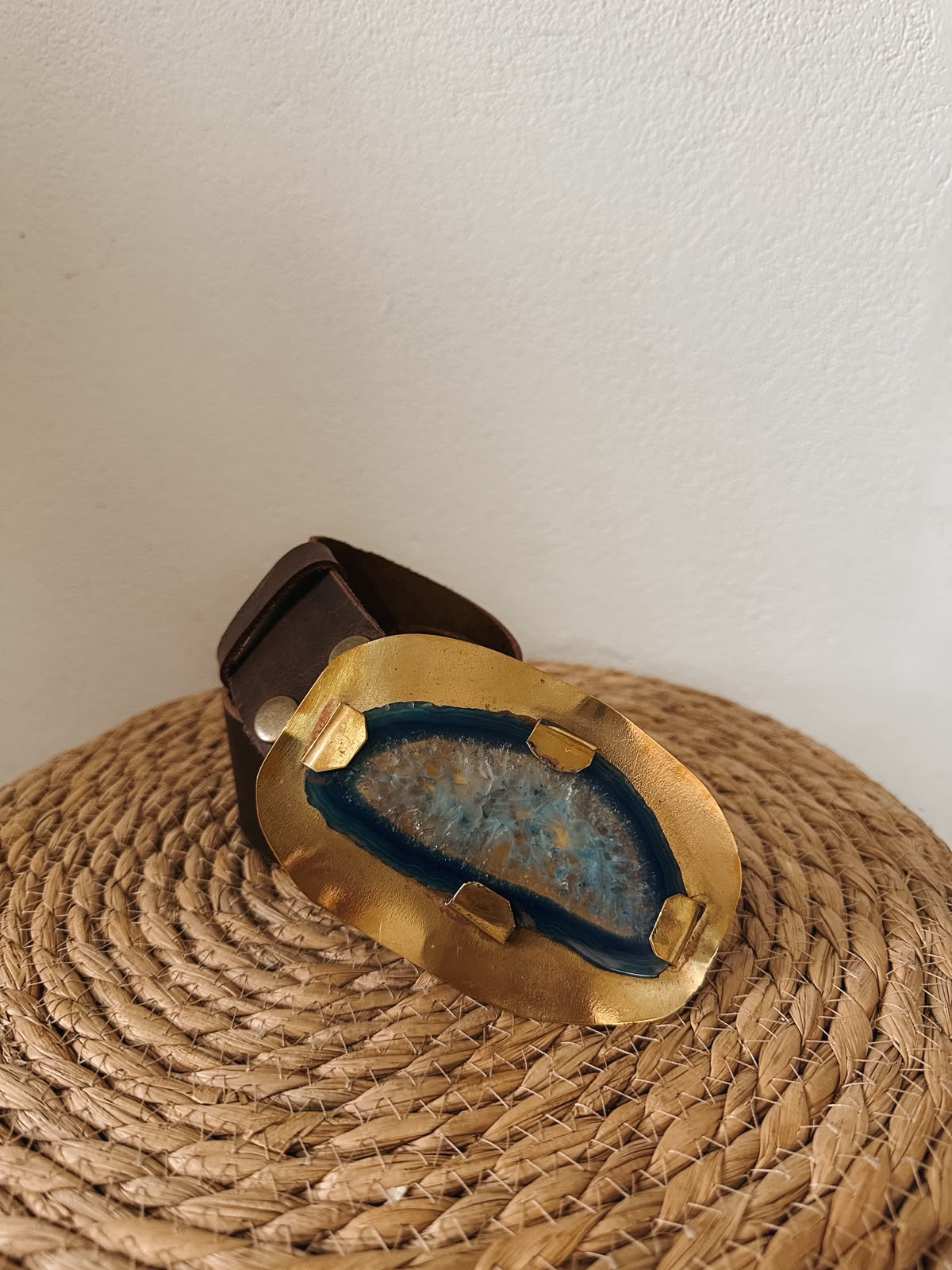Cinto – Hebilla piedra azul N°3