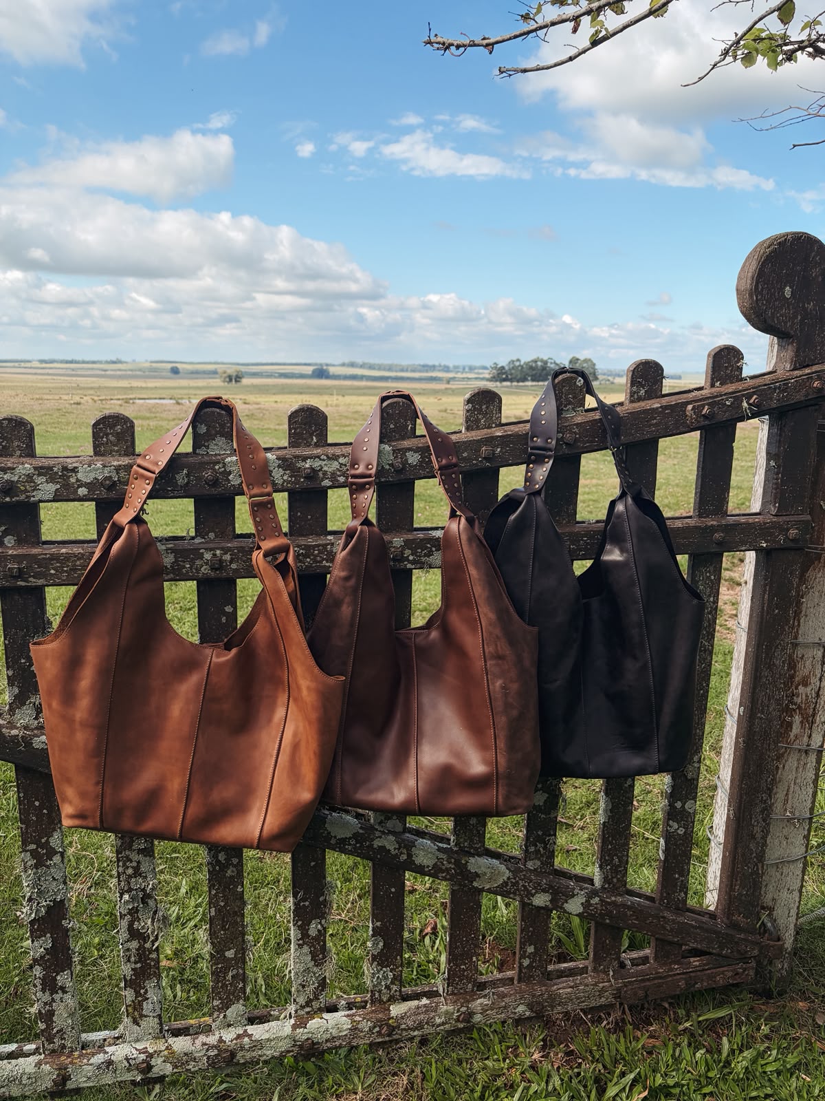 Cartera Serrana de cuero hecha a mano, edición única — Las Ruanas